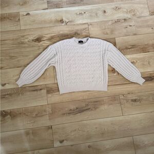 Tahari Cream Knit Sweater